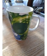 STARBUCKS Dot Collection 2014 MUG Tall Green Blue FLORAL16oz Coffee Tea ... - $37.08 CAD