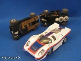 Rare 1970s Foreign HO Wht/Red/Blue PORSCHE 917 Slot Car - £35.96 GBP