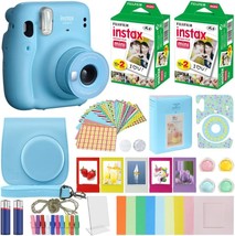 Fujifilm Instax Mini 11 Instant Camera Sky Blue + Minimate Accessories, Frames - £136.10 GBP