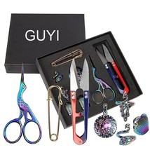 Gygyl Embroidery Scissors Kits, Vintage Scissors, Sewing Small Snips, Thimble, S - £43.13 GBP