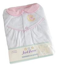 Just Born Convert a Gown Converter 0 to 3 Mos Baby Girl Infant Soft Pink White - £21.42 GBP