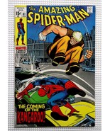 HIGH GRADE 1970 Amazing Spider-Man 81 Marvel Comics 2/70:1st Kangaroo, 15¢ cover - $143.74