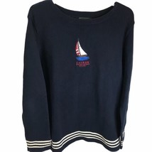 Vintage Lauren Ralph Lauren Sweater Nautical Sail Boat Yacht Embroidered... - £19.51 GBP