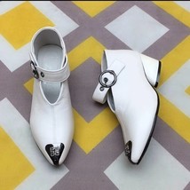 Luxury women’s Shoe Designer V shape Summer Loafers Pointed Toe Heart heels Pump - £36.25 GBP