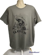 Port &amp; Co Vintage Mens Gray Graphic Novelty Funny T-Shirt 3XL Cotton Str... - $19.79