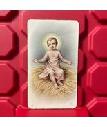 The Christ Child Baby Jesus 2.25 x 4 Pocket Holy Card Printed Italy Vint... - €19,53 EUR