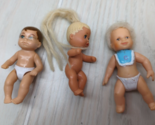 Mattel FLAWS Barbie baby doll blonde Krissy 1973 Tara Toy Triplet C blue... - $9.89