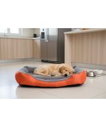 Dog Bed ONSN Pet Bed Orange Non Slip - $22.74
