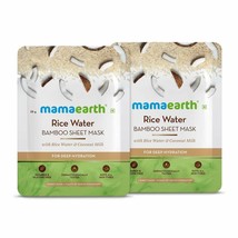 Mamaearth Rice Water Bamboo Sheet Mask - 25g (Pack of 2) - £11.37 GBP