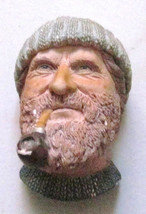 1990 W.H.Bossons Titled &quot;FISHERMAN&quot; Handpainted Plaster Molded Wall Plaq... - $1,901.09 MXN