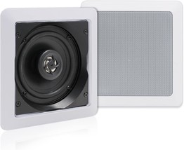Herdio 5.25 Inch Passive Ceiling Speakers Pair, 160W 2-Way In Wall, Office - $1,120.26 MXN