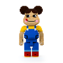 Milky Peco Bearbrick Brick Sculpture (JEKCA Lego Brick) DIY Kit - £73.66 GBP