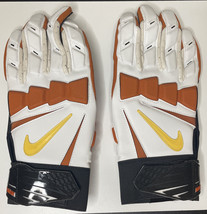 Nike Hyperbeast 2.0 Men&#39;s Padded Lineman Gloves NCAA Texas Longhorns Siz... - $39.99