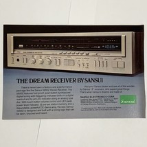 Vintage 1980&#39;s Magazine Print Ad Sansui 5900Z Receiver Home Stereo 8&quot; x ... - $6.62