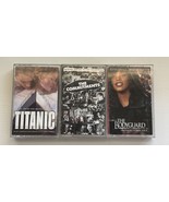 Movie Soundtrack Cassette Tape Lot of 3 Titanic The Commitments Bodyguard 90s
