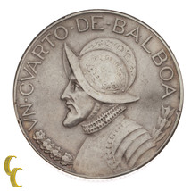 1930 Panama 1/4 Balboa Pièce Argent En XF, Km #11.1 - $729.88 MXN