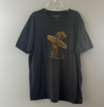 Lucky Brand Shirt Mens L Gray California Surf Bear Surfing Tshirt - $18.69