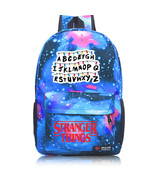 Stranger Things Theme Starry Sky Backpack Daypack Schoolbag Letters - £21.22 GBP
