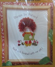 Creative Circle Patience Girl Inspirational Shower Crewel Embroidery Kit... - $15.99