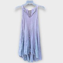 NWT Altar’d State Tank Top with Lace Detail in Dusty Blue Size M - $17.10