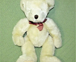 18&quot; RUSS TEDDY LOVE BEAR RB Target Exclusive IVORY Burgundy Plush Stuffe... - $13.50