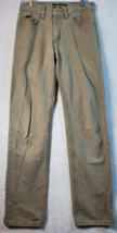 Lee Jeans Men Size 30x34 Green Denim Pocket Straight Leg Belt Loops Logo Pull On - £13.00 GBP