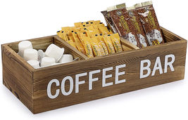 Coffee Pod Holder Storage, Coffee Bar Wooden Storage Box with Removable Grids, C - £26.02 GBP