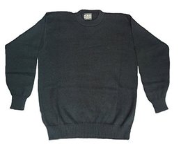 Alpakaandmore Mens 100% Baby Alpaca Wool Sweater Jumper (Small, Black) - £149.81 GBP