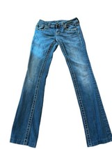 miss me jeans 25 straight je5014t44x Bling Studded Flap Pocket See Measurements - £22.00 GBP