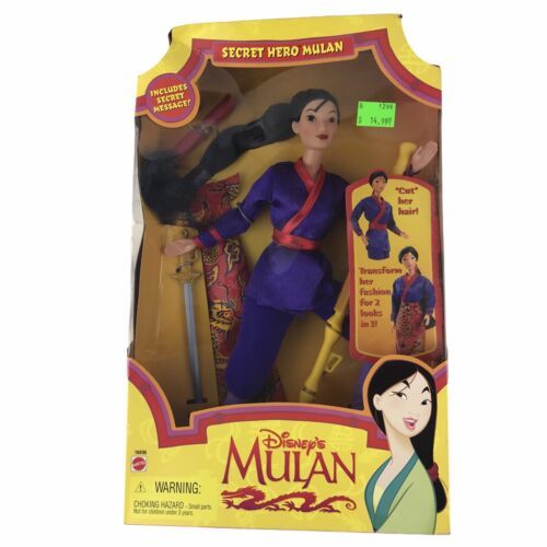 Primary image for Disney 1997 Secret Hero Mulan Doll Vintage Princess Doll China Animated Movie