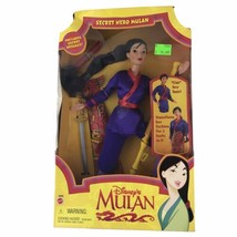 Disney 1997 Secret Hero Mulan Doll Vintage Princess Doll China Animated Movie - $37.15