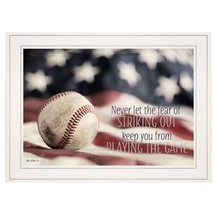 Baseball Playing the Game 1 White Framed Print Wall Art - $2,094.44 MXN