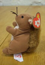 TY Teenie Beanie NUTS THE SQUIRREL Stuffed Animal NEW - £12.23 GBP