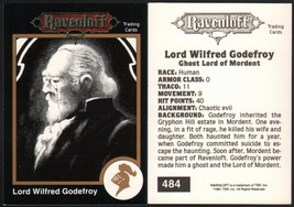 1991 TSR AD&amp;D Gold Border Fantasy Art RPG Card #484 ~ Ravenloft Ghost Lord - £5.42 GBP
