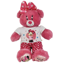 BUILD A BEAR DISNEY MINNIE MOUSE PINK TEDDY W OUTFIT STUFFED ANIMAL PLUS... - £51.79 GBP