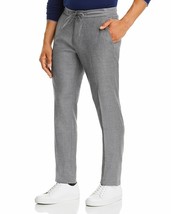 Dylan Gray Classic Fit Virgin Wool Drawstring Pants in Grey Heather-Size 30 - £37.36 GBP