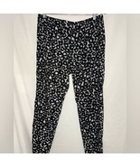Banana Republic black and white leopard print pants size 10 - $549.67 MXN