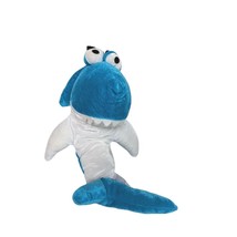 BJ Toy Company Blue White Shark Ocean Sea Plush Stuffed Animal 2017 17.5&quot; - £19.22 GBP