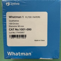 Whatman Cat. 1001-090 Filter Paper 9 cm 100 circles Chemistry Lab Glassware - $366.83 MXN