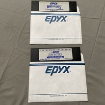 Epyx Sub Battle &amp; World Games 1986 5.25 floppy - $10.03