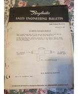 Raybestos Sales Engineering Bulletin 1962. Info on 61 mercury power brak... - €8,46 EUR