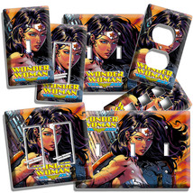 ☆ Wonder Woman Gorgeous Superhero Light Switch Outlet Wall Plates Man Cave Decor - £9.48 GBP+