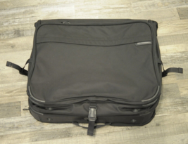 Briggs &amp; Riley Baseline Luggage Deluxe Garment Bag 370-4 Black Shoulder Strap - £132.59 GBP