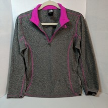 The North Face Fleece 1/4 Zip Gray and Pink  Size X-Large Kids Youth Girls - $18.70