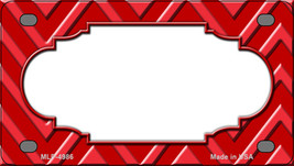 Red Light Red Chevron Blank Novelty Mini Metal License Plate Tag - £11.82 GBP