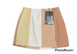 Le Lis Colorblock Jean Skirt Blush Small NEW NWT - $19.79
