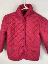 Polo Ralph Lauren Jacket Pink Quilted  Lightweight Snap Puffer Girls Size 6 - £31.97 GBP
