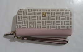 Anne Klein Slim Zip Around Wallet Rose Quartz - $24.99