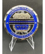 NYPD PBA Thin Blue Line Police Benevolent Association Challenge Coin - $25.74