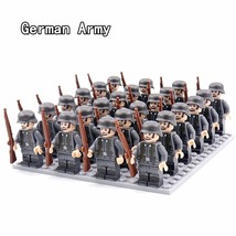 24pcs/Lot Military Soldiers Building Blocks Set Action Figures Bricks Toys #Orng - £19.10 GBP